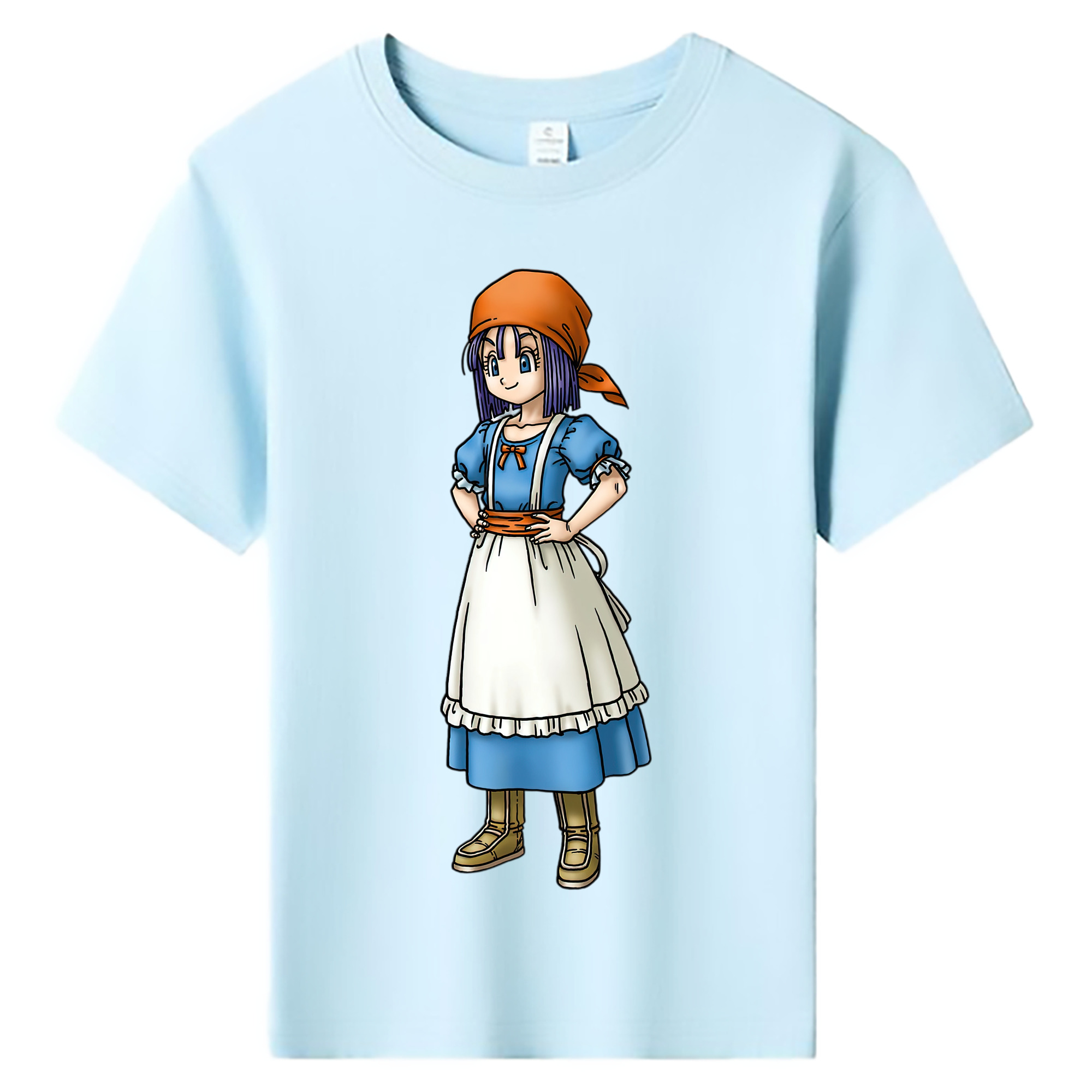 （画像用） ドラゴンクエスト Doragon Kuesuto Dragon Quest 綿100％キッズTシャツ（フロントプリント）